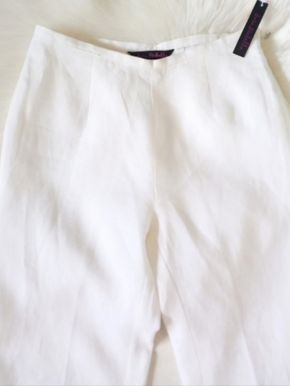 Vintage Straight Leg Women's Pants in White - Picture 2 of 6